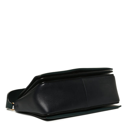 Celine Shiny Smooth Calfskin Medium Frame Shoulder Bag Amazone Dark Navy 4 of 11