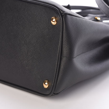 Prada Saffiano Medium Galleria Double Zip Tote Black 9 of 9