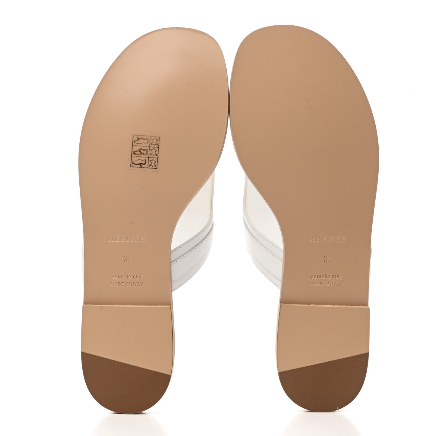 Calfskin Womens Elixir Sandals 38 White