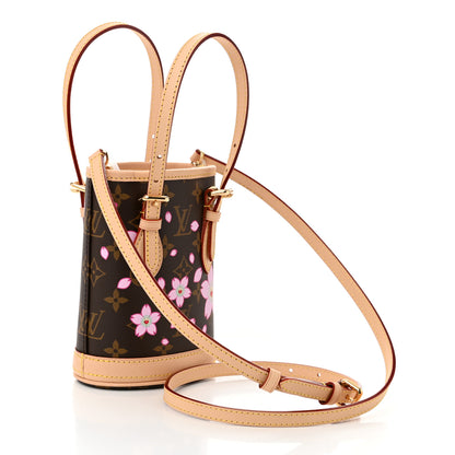 Louis Vuitton LV X TM Monogram Cherry Blossom Nano Bucket Sakura Brown 3 of 9