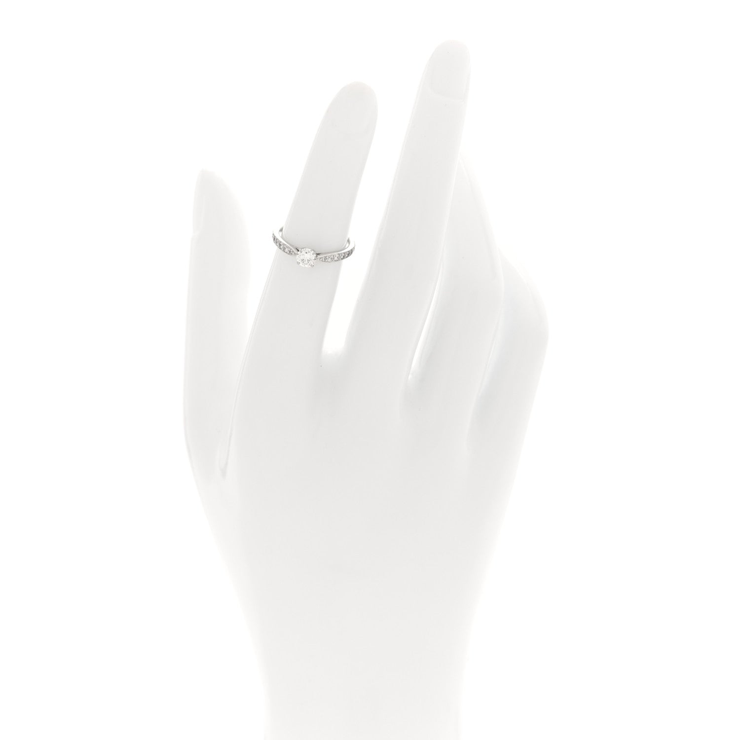 Tiffany Platinum Diamond .30ct Harmony Engagement Ring 47 4 2 of 5