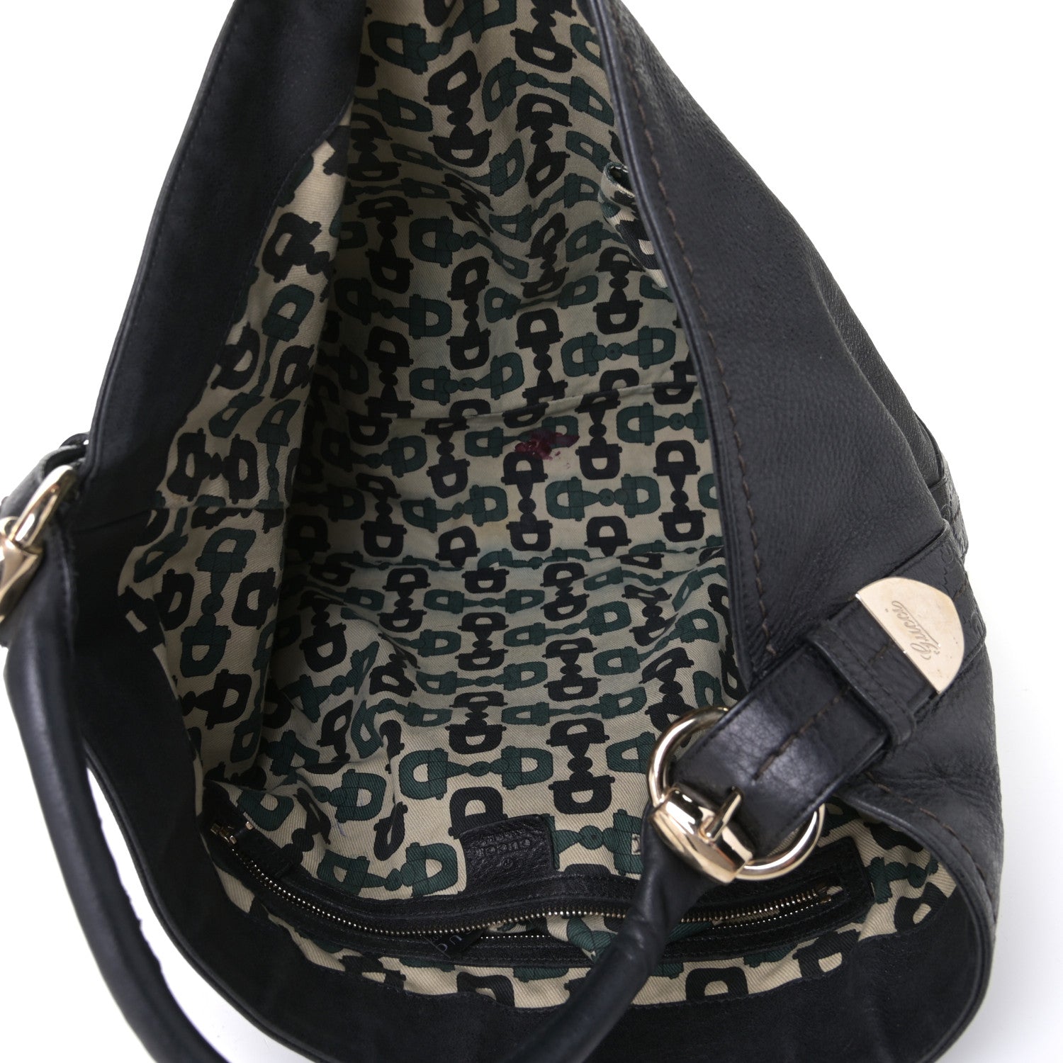 Gucci Calfskin Guccissima Trim Large Signoria Dark Brown 4 of 12
