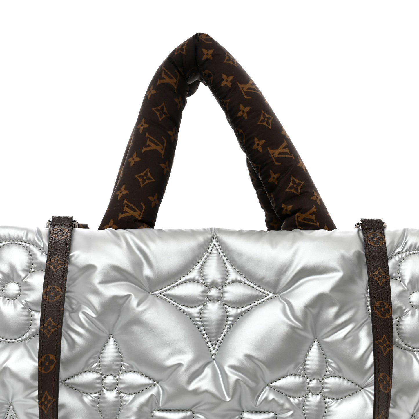 Econyl Monogram Pillow Giant Onthego GM Silver