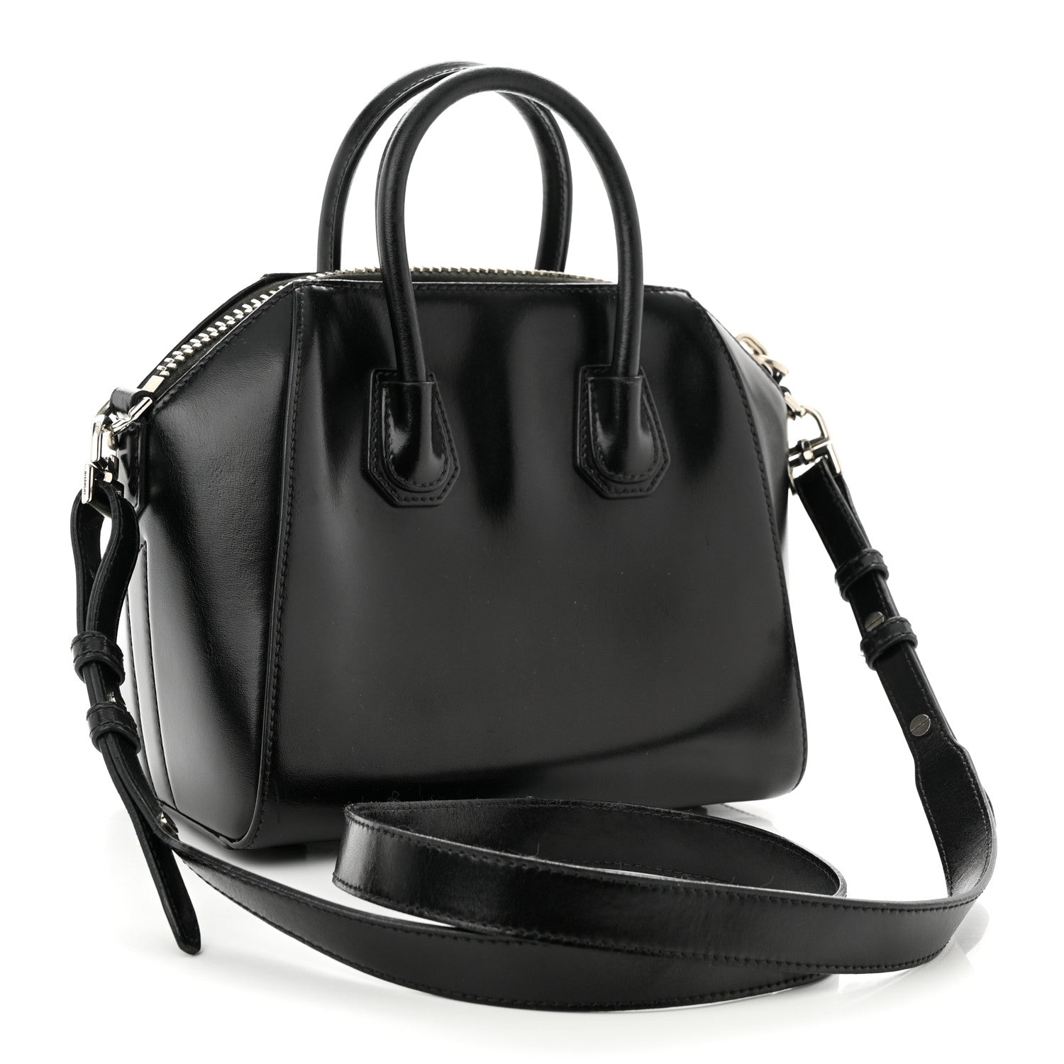 Givenchy Shiny Lord Calfskin Mini Antigona Black 3 of 19