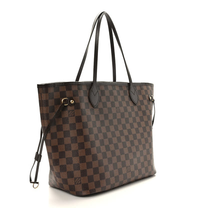 Louis Vuitton Damier Ebene Neo Neverfull MM Rose Ballerine 3 of 9