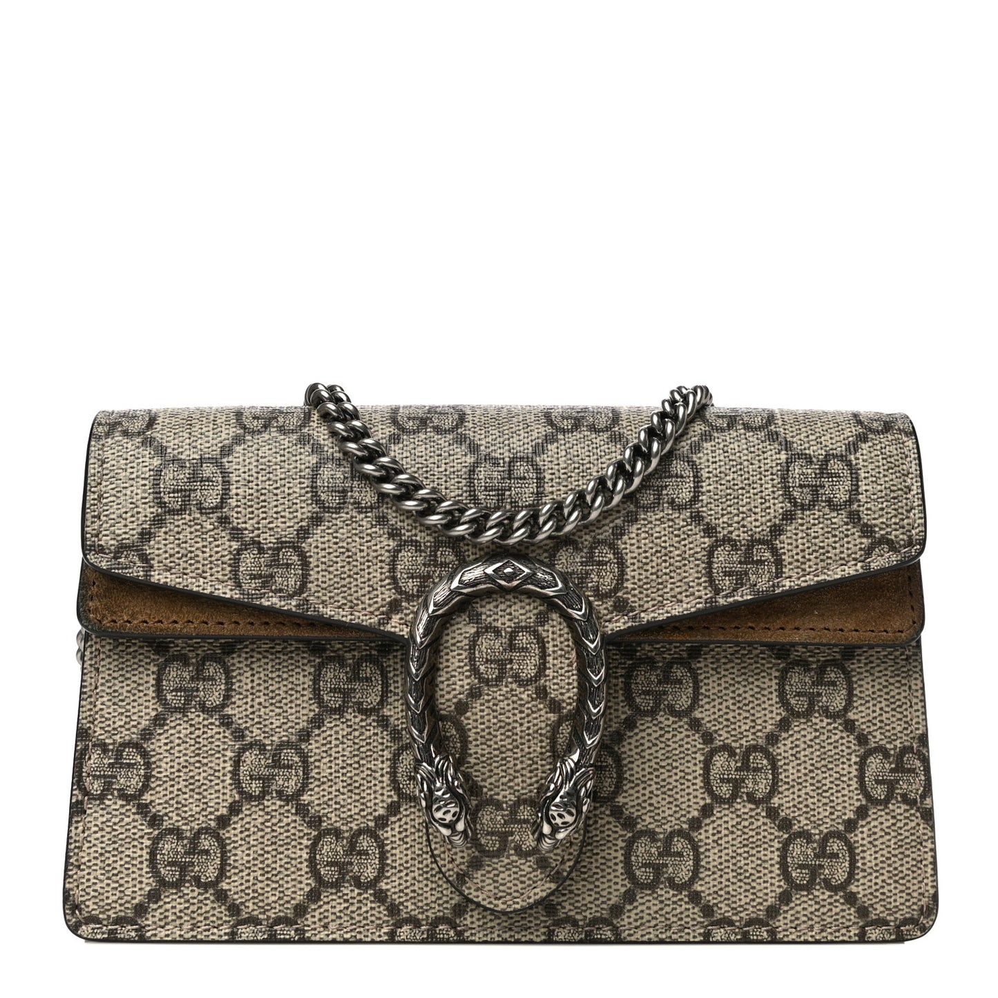 GG Supreme Monogram Super Mini Dionysus Shoulder Bag Taupe