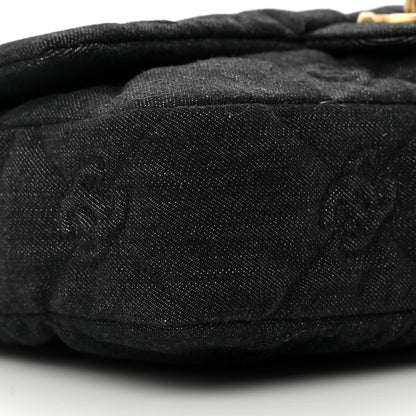 Chanel Denim Quilted Medium Funky Town Flap Black 9 of 11
