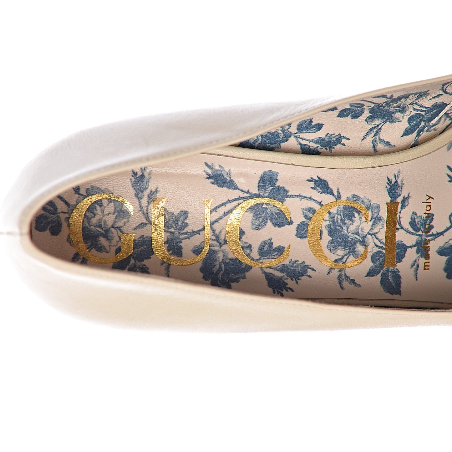 Malaga Kid GG Victoire 55mm Loafer Pumps 37 Vintage White