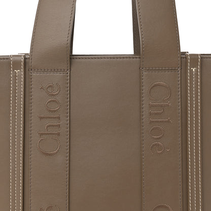 Chloe Calfskin Medium Woody Tote Army Green 8 of 13