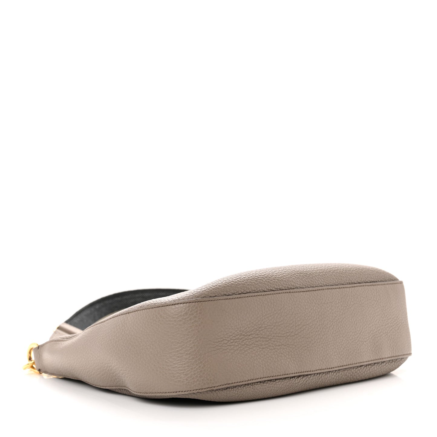 Vitello Daino Soft Large Zippered Messenger Hobo Argilla