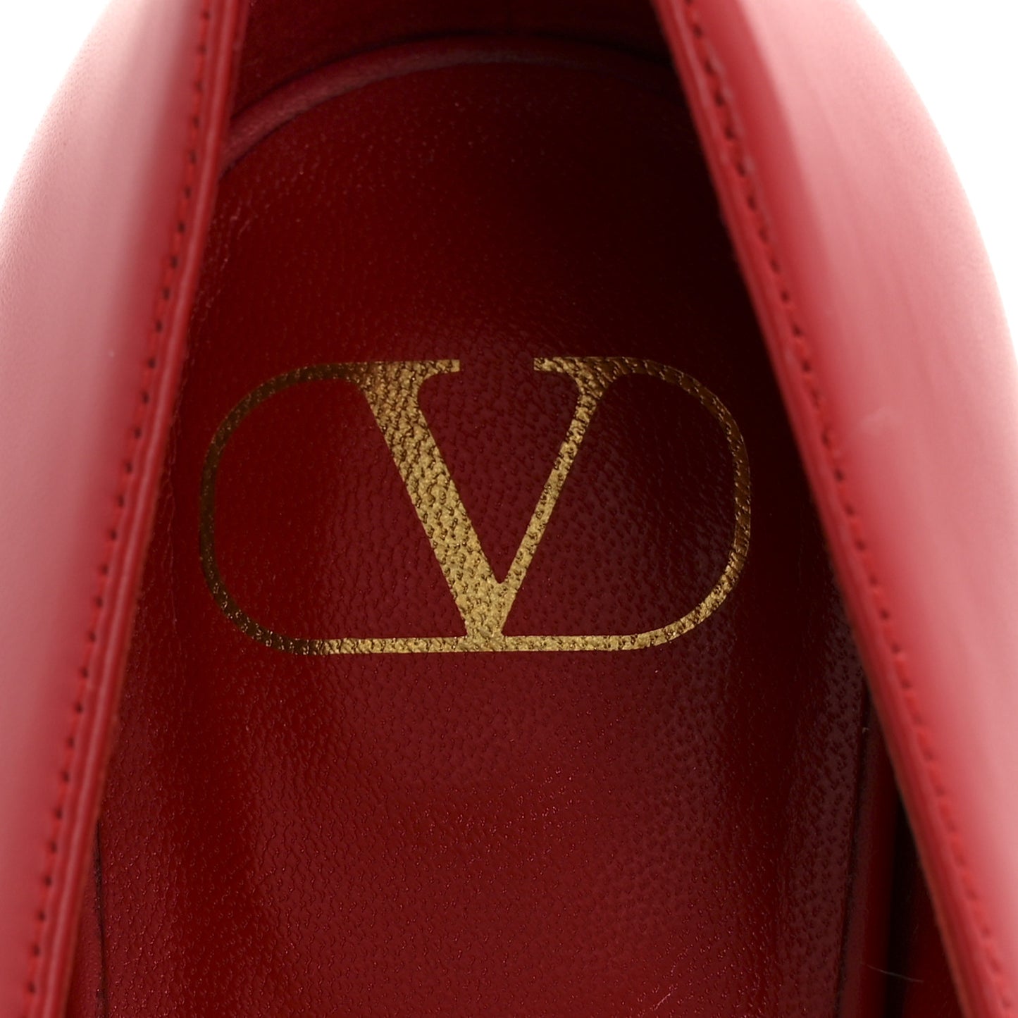 Nappa Vlogo Flats 38.5 Rouge Pur