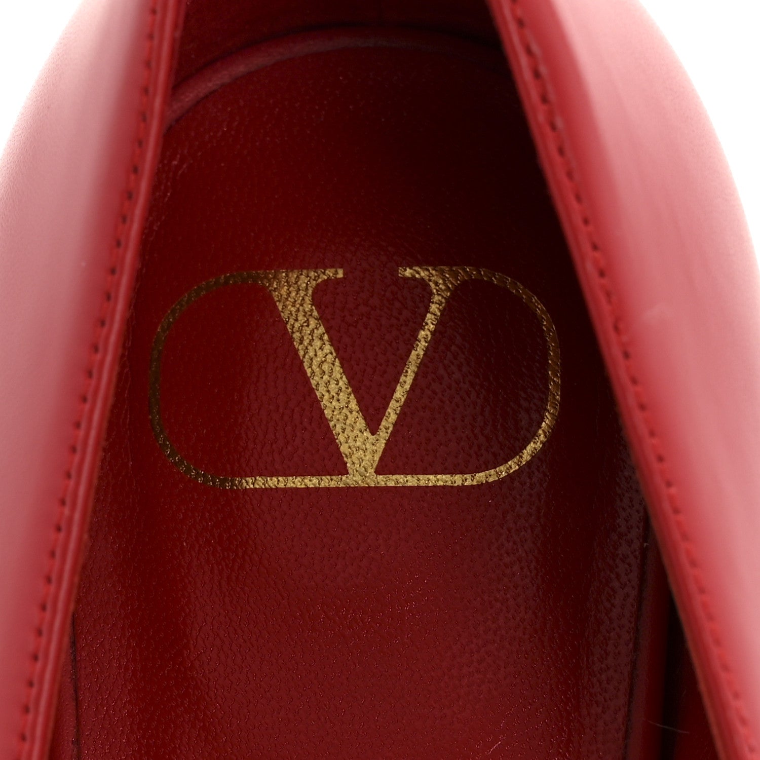 Valentino Garavani Nappa Vlogo Flats 38.5 Rouge Pur 8 of 11