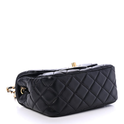 Chanel Lambskin Quilted Mini Pearl Crush Flap Black 3 of 4