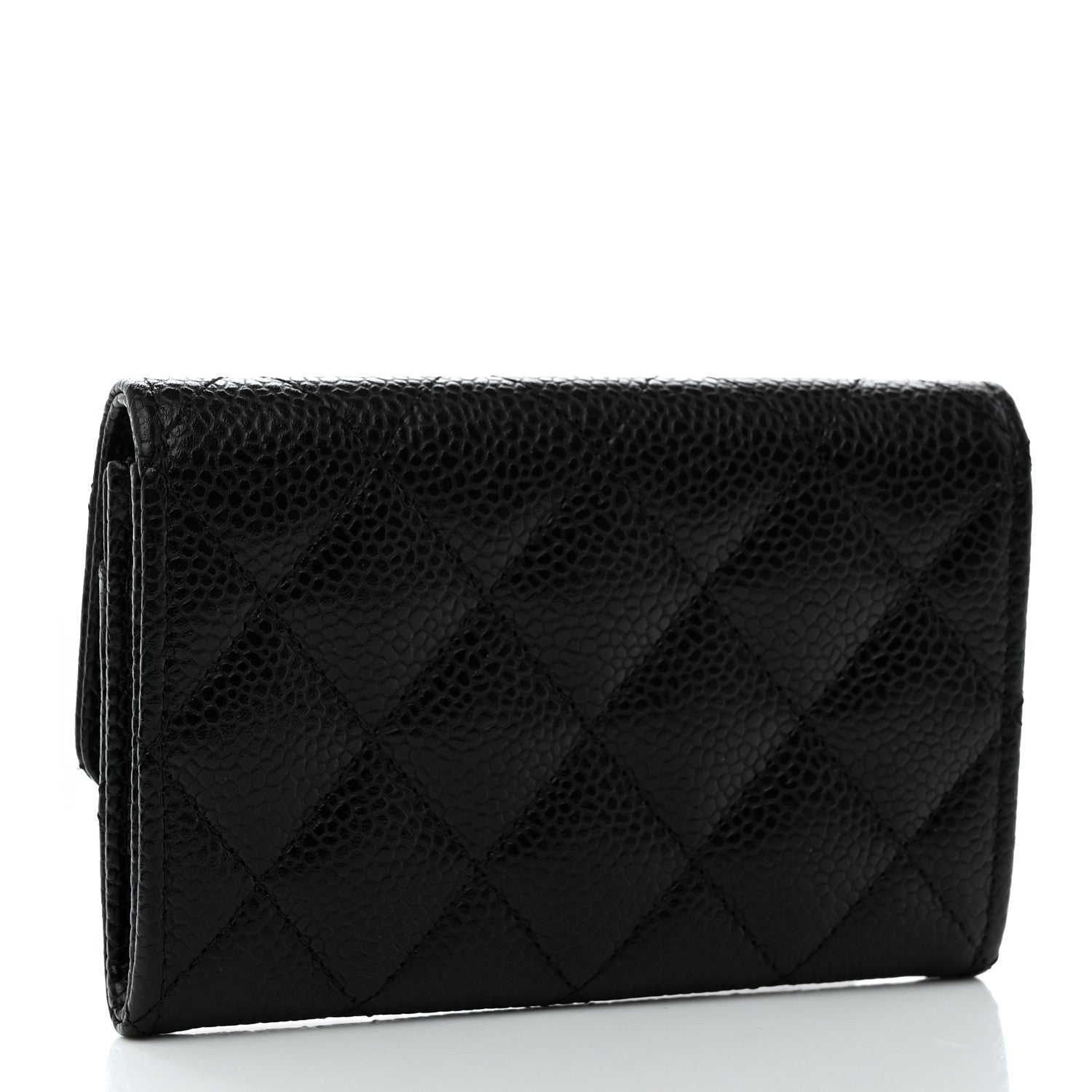 Chanel Caviar Quilted Flap Card Holder Black 3 of 9