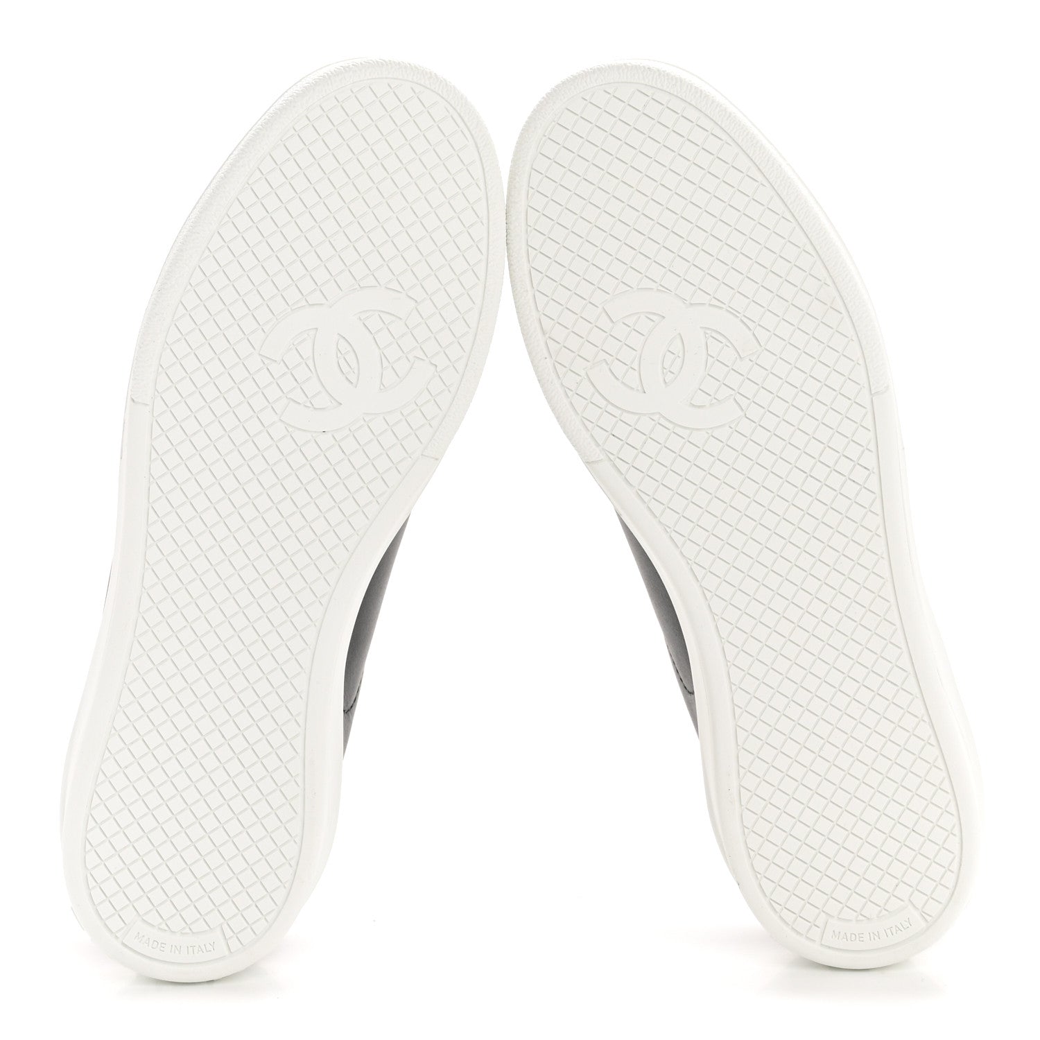 Chanel Calfskin CC Womens Sneakers 35 Black 6 of 9