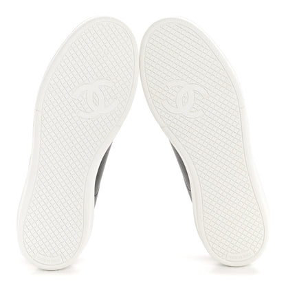 Chanel Calfskin CC Womens Sneakers 35 Black 6 of 9
