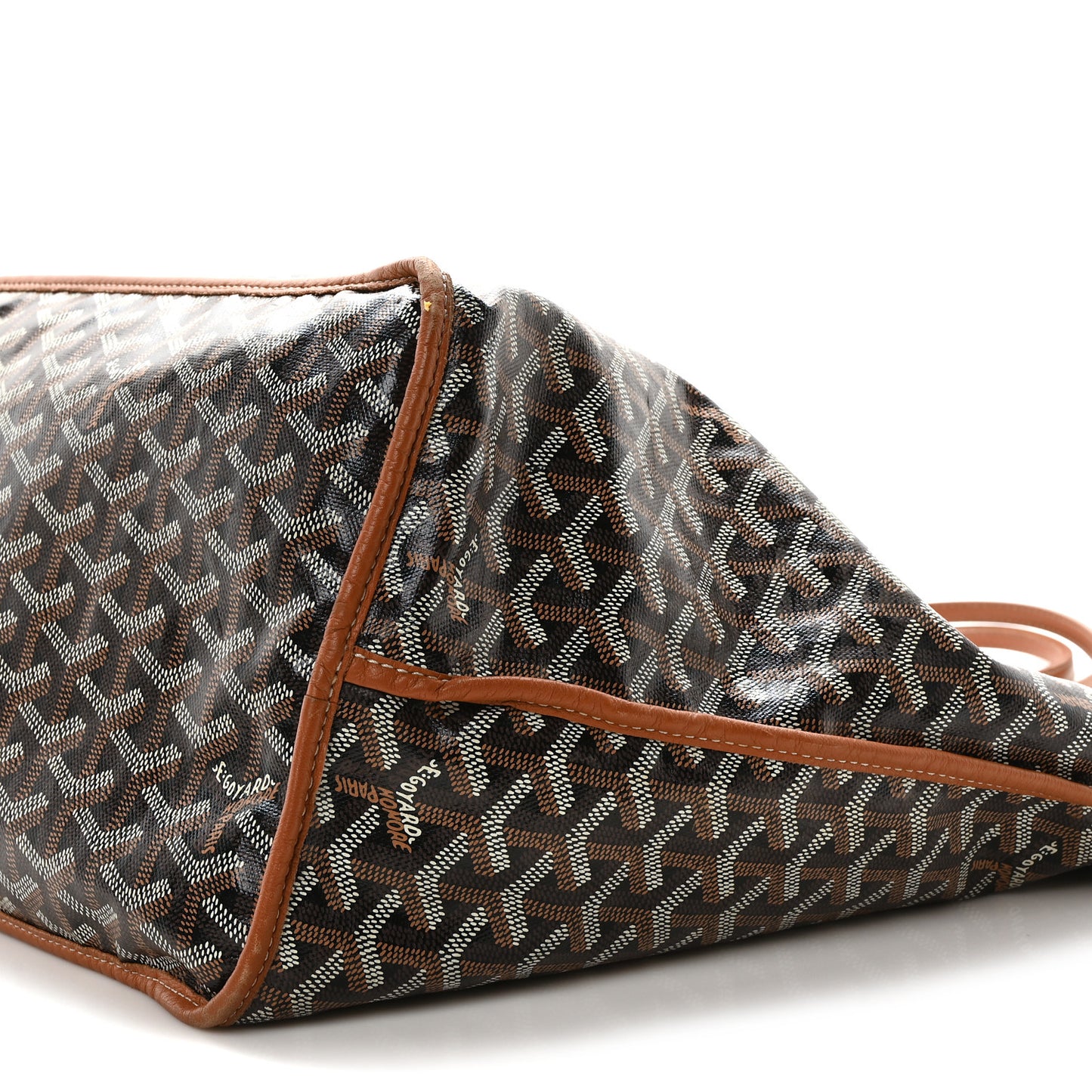 Goyardine Reversible Anjou GM Black Gold