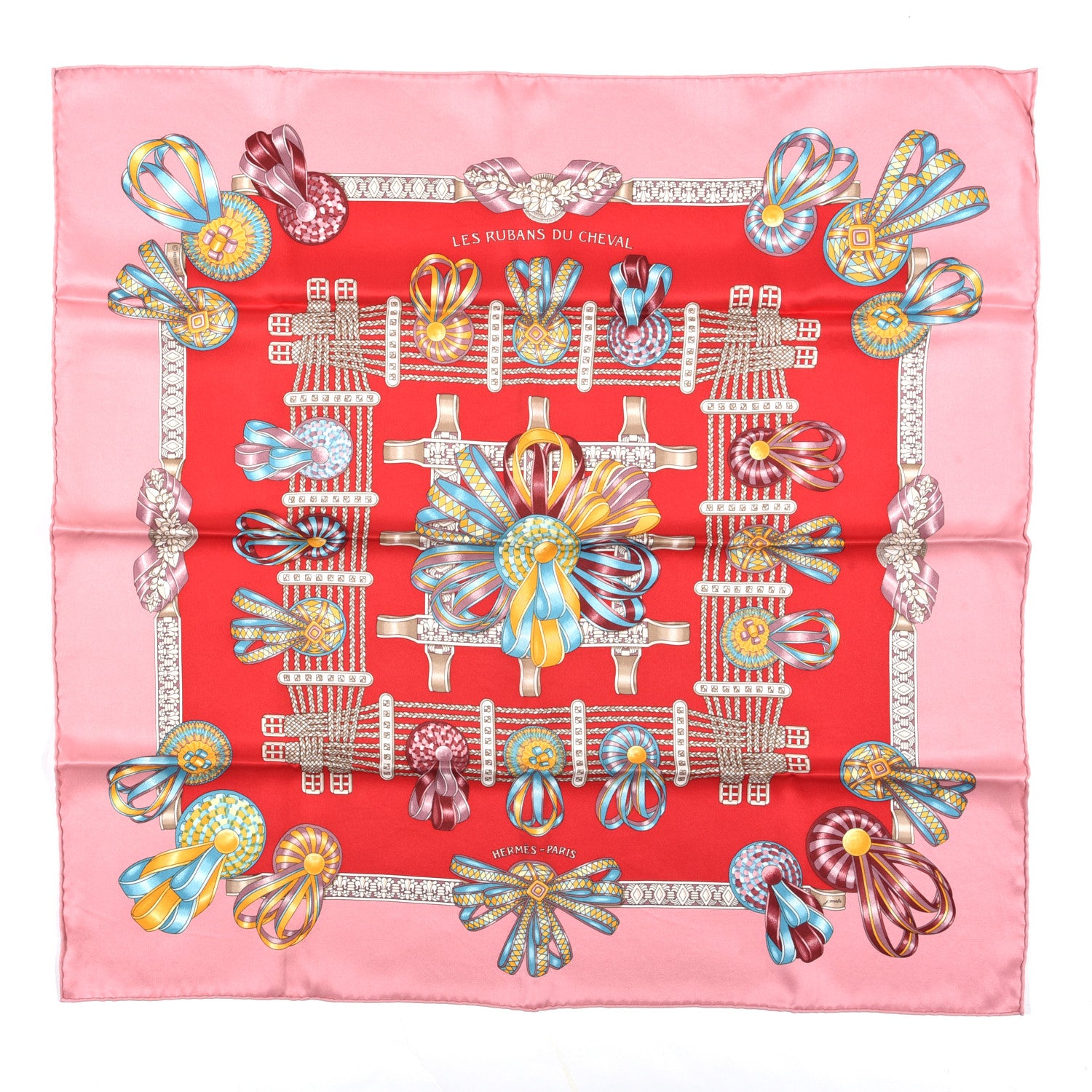 Hermes Silk Les Rubans Du Cheval Scarf 70 1 of 4