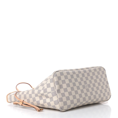 Louis Vuitton Damier Azur Neo Neverfull MM Rose Ballerine 4 of 6