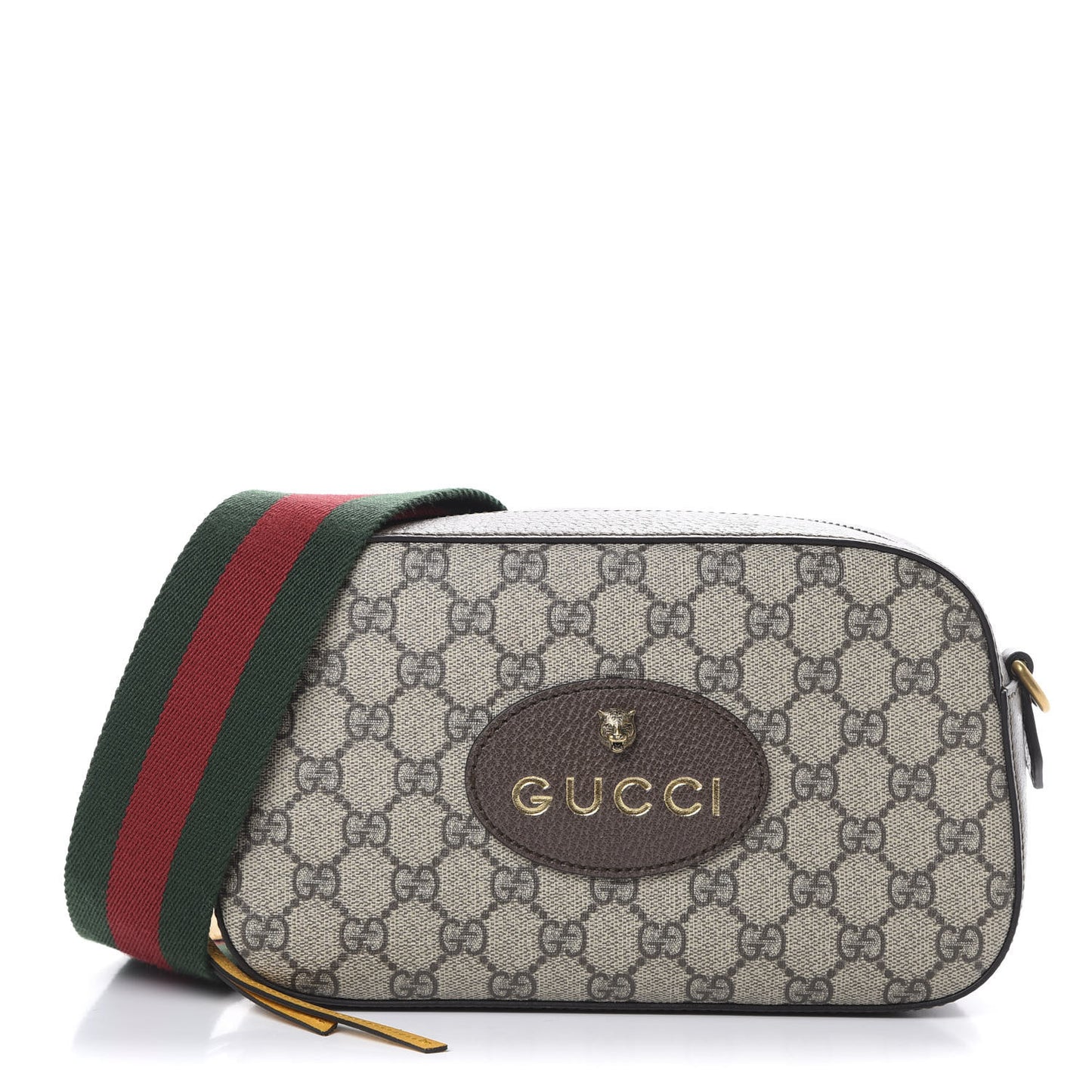 GG Supreme Monogram Web Neo Vintage Shoulder Bag Beige New Acero Crop