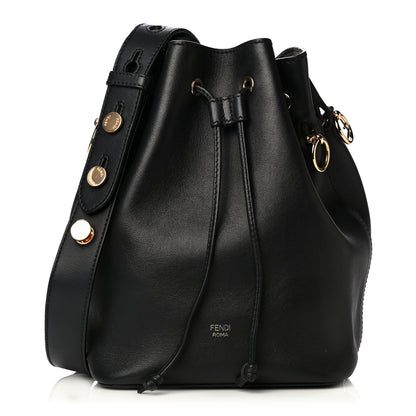 Fendi Vitello Grace Matte F is Fendi Grande Mon Tresor Bucket Bag Black 1 of 13