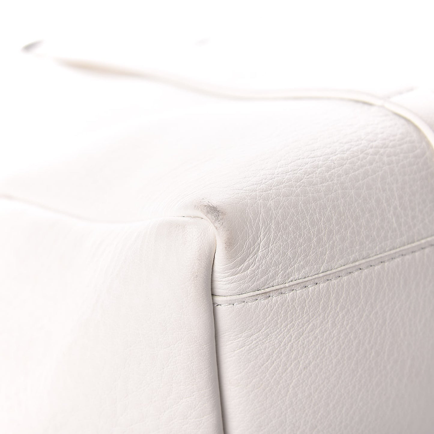 Smooth Calfskin Double Sided Small Everyday Tote Optic White Black
