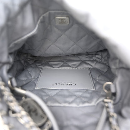 Chanel Shiny Calfskin Quilted Mini Chanel 22 Grey 5 of 11