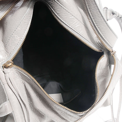 Balenciaga Agneau Classic Hardware Zip Traveler Backpack Gris Pyrite 8 of 13