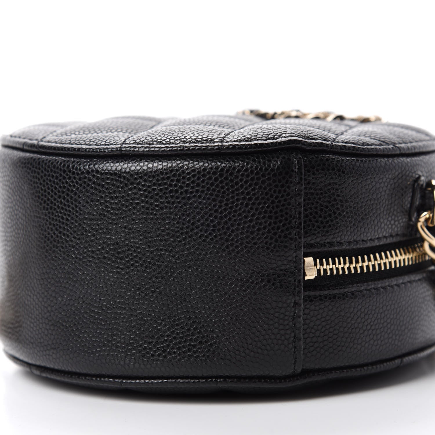 Chanel Caviar Quilted French New Wave Round Clutch With Chain Black 7 of 11