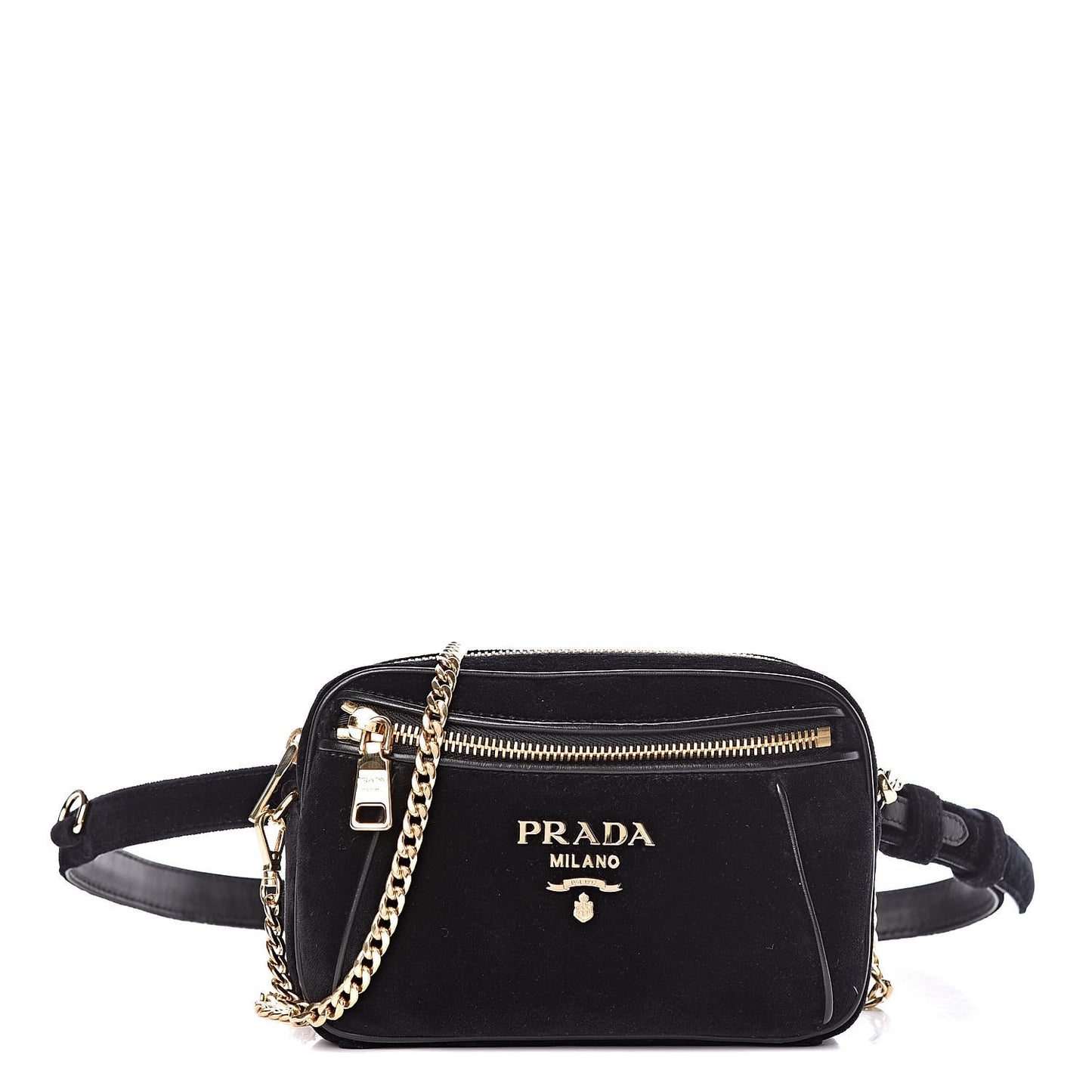 Velluto Belt Bag Black