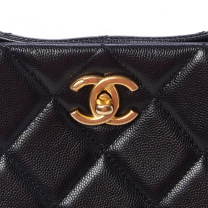 Chanel Caviar Quilted Sweet Classic Shopping Tote Black 7 of 9
