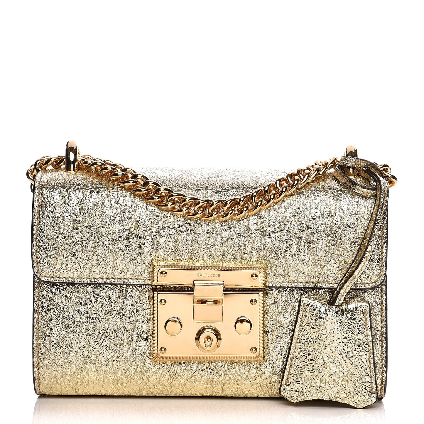 Galassia Small Padlock Shoulder Bag Platino