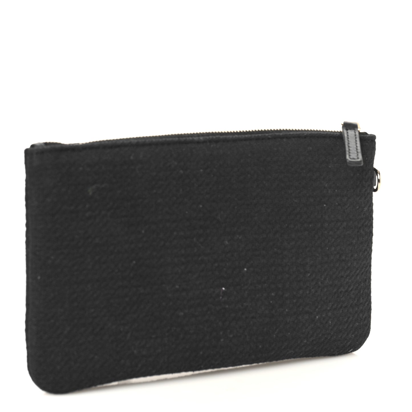 Mixed Fibers Small Deauville Pouch Black
