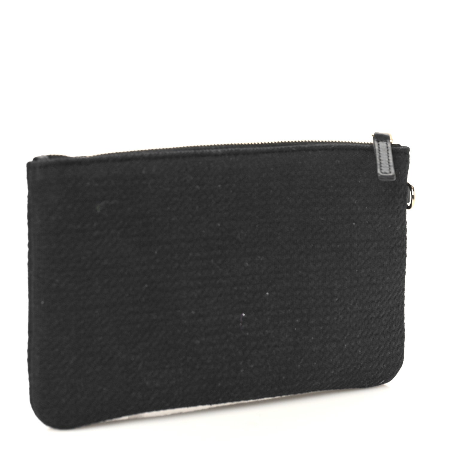 Chanel Mixed Fibers Small Deauville Pouch Black 3 of 7