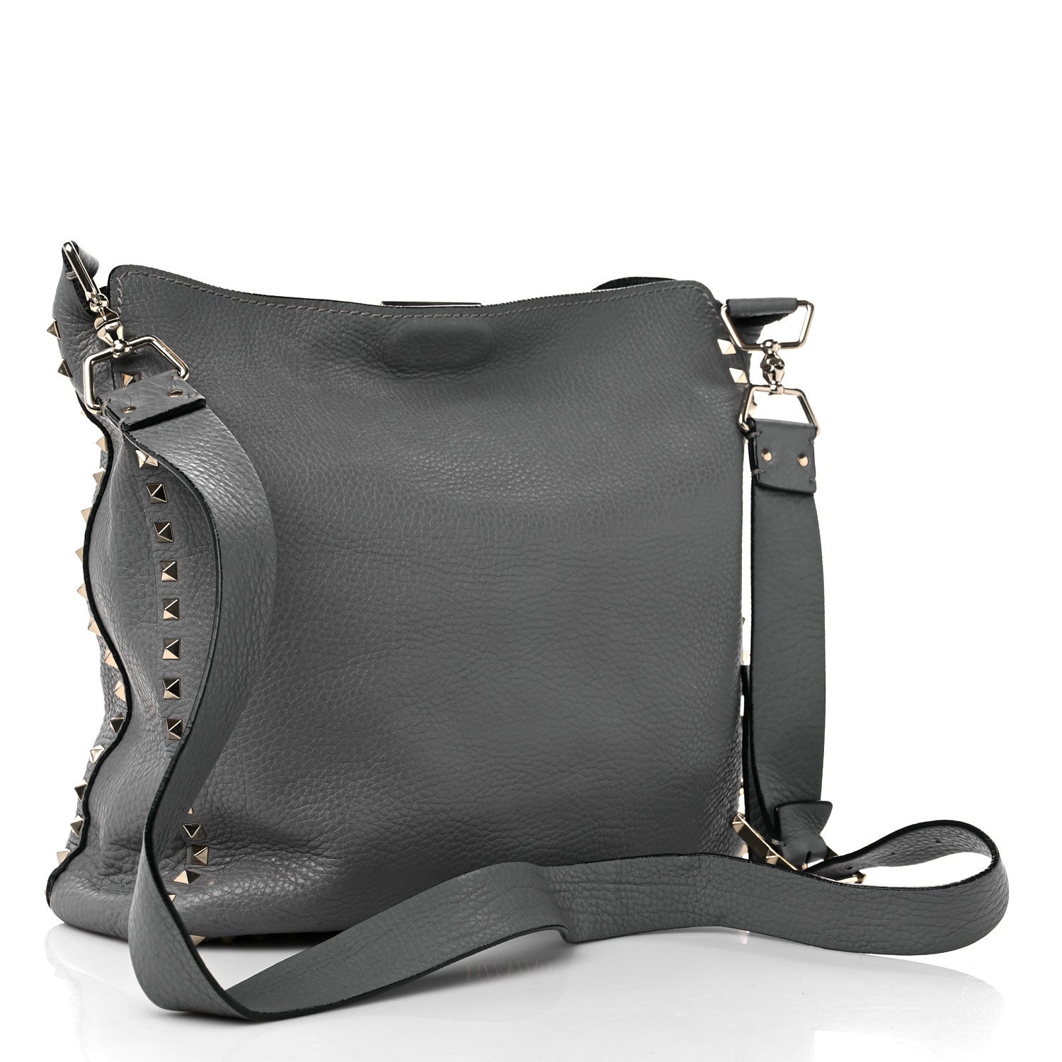 Valentino Garavani Pebbled Calfskin Small Rockstud Flip-Lock Messenger Bag Pebble 3 of 17