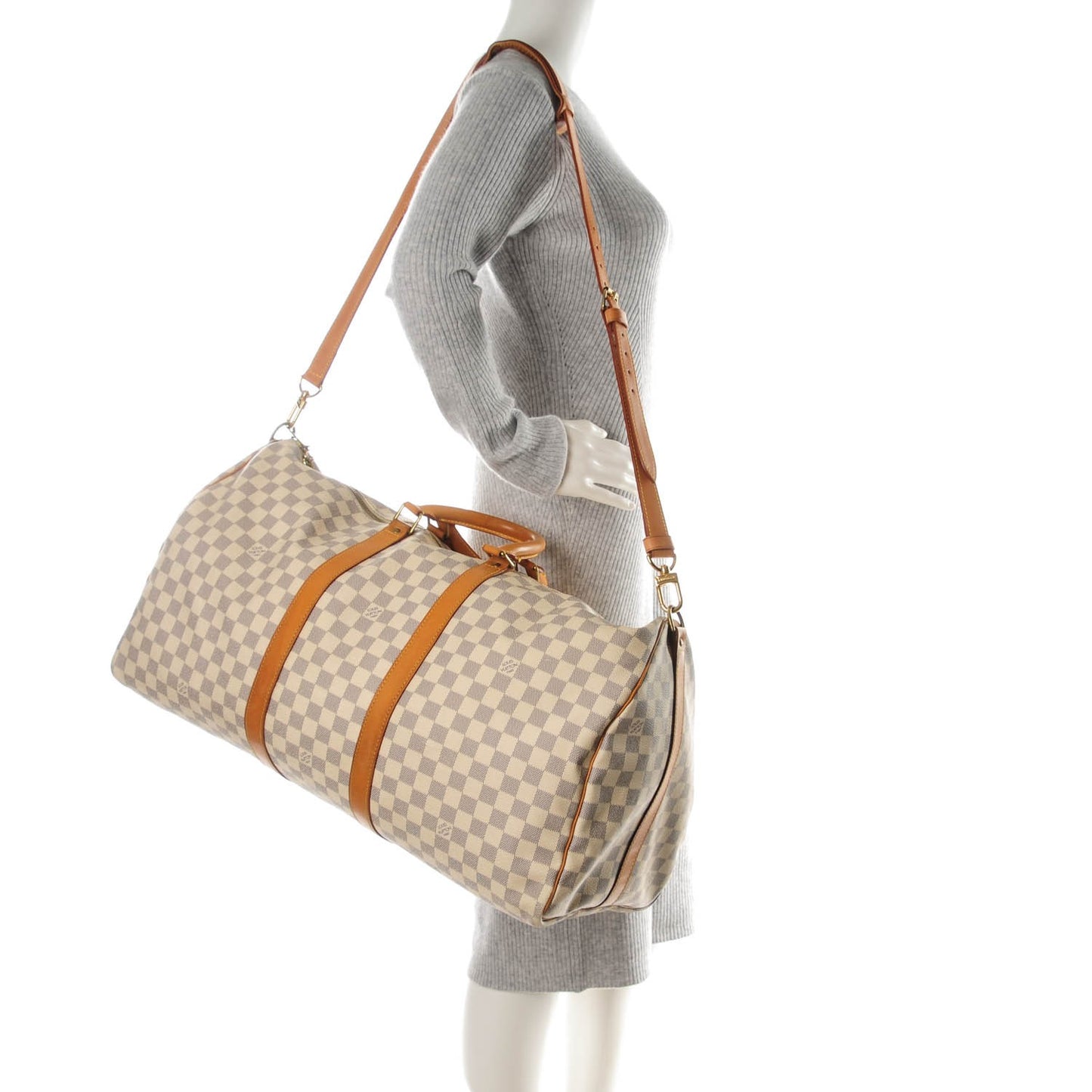 Damier Azur Keepall Bandouliere 55