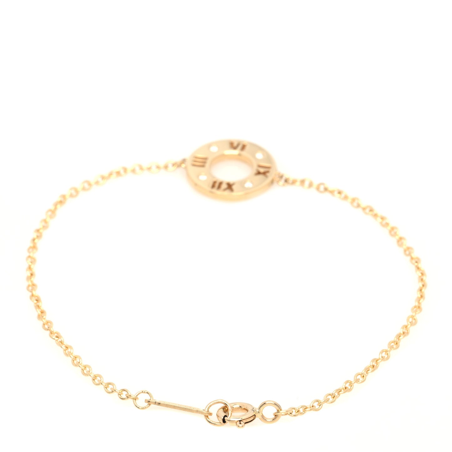 18K Yellow Gold Diamond Atlas Pierced Bracelet