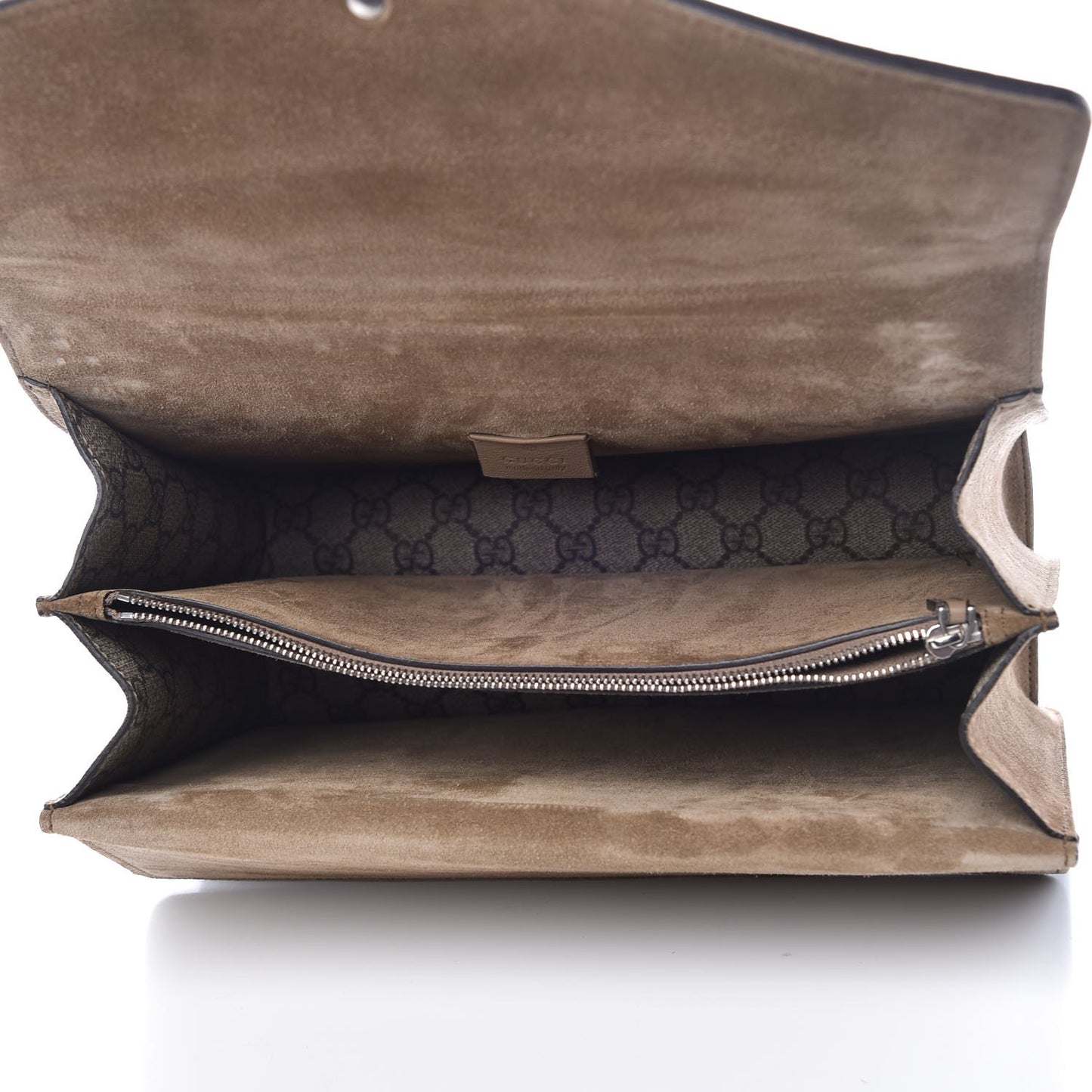 GG Supreme Monogram Medium Dionysus Shoulder Bag Taupe