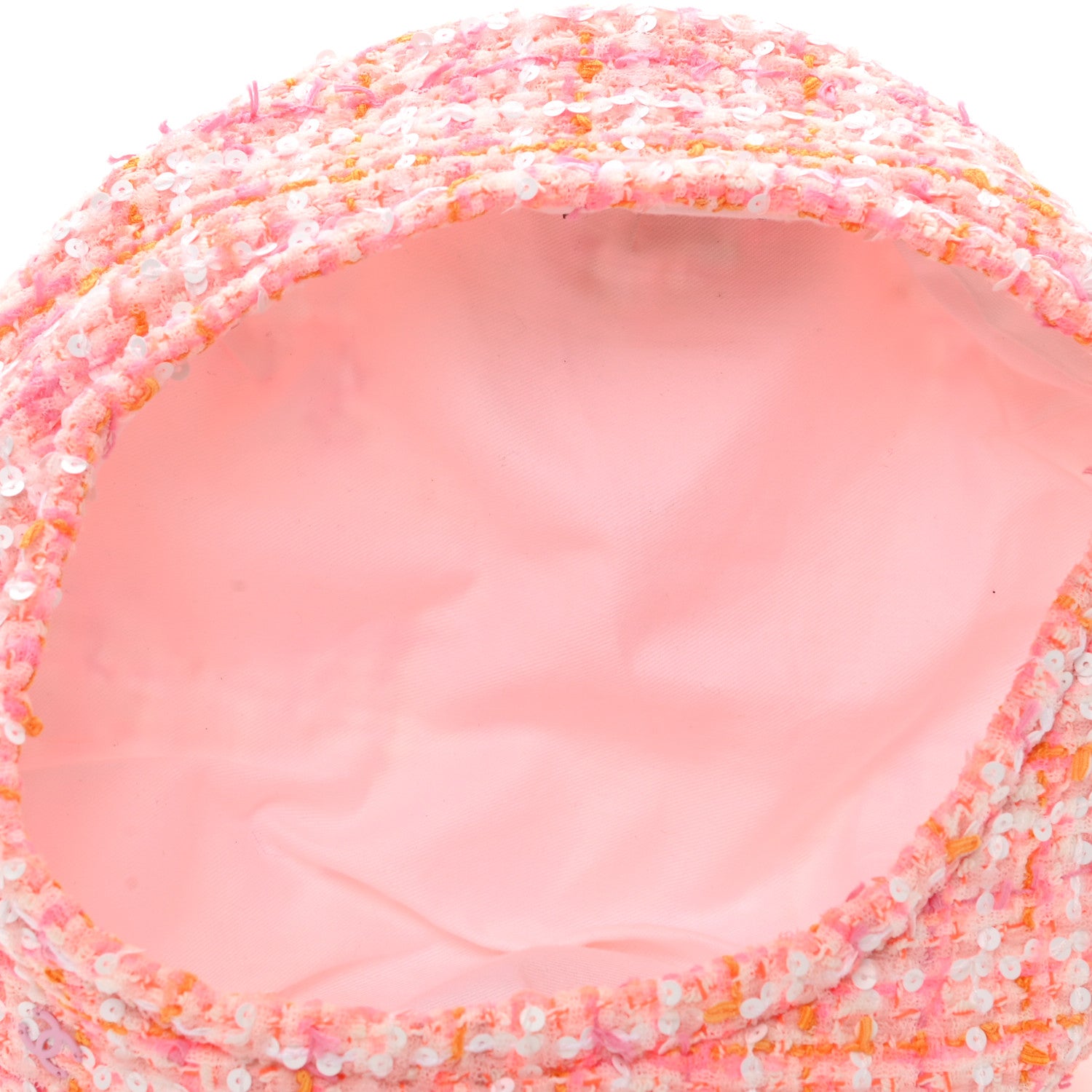 Chanel Tweed Beret M Pink 7 of 8