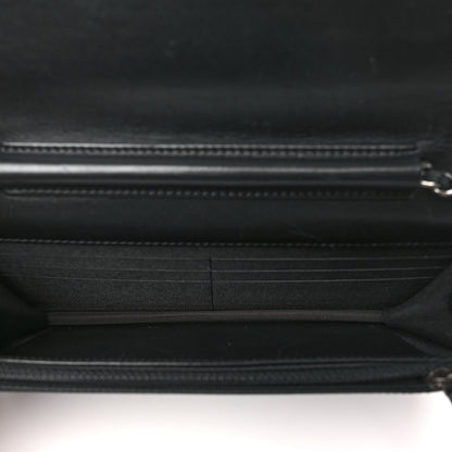 Chanel Calfskin Chain 20s Signe Wallet on Chain WOC Black 5 of 11