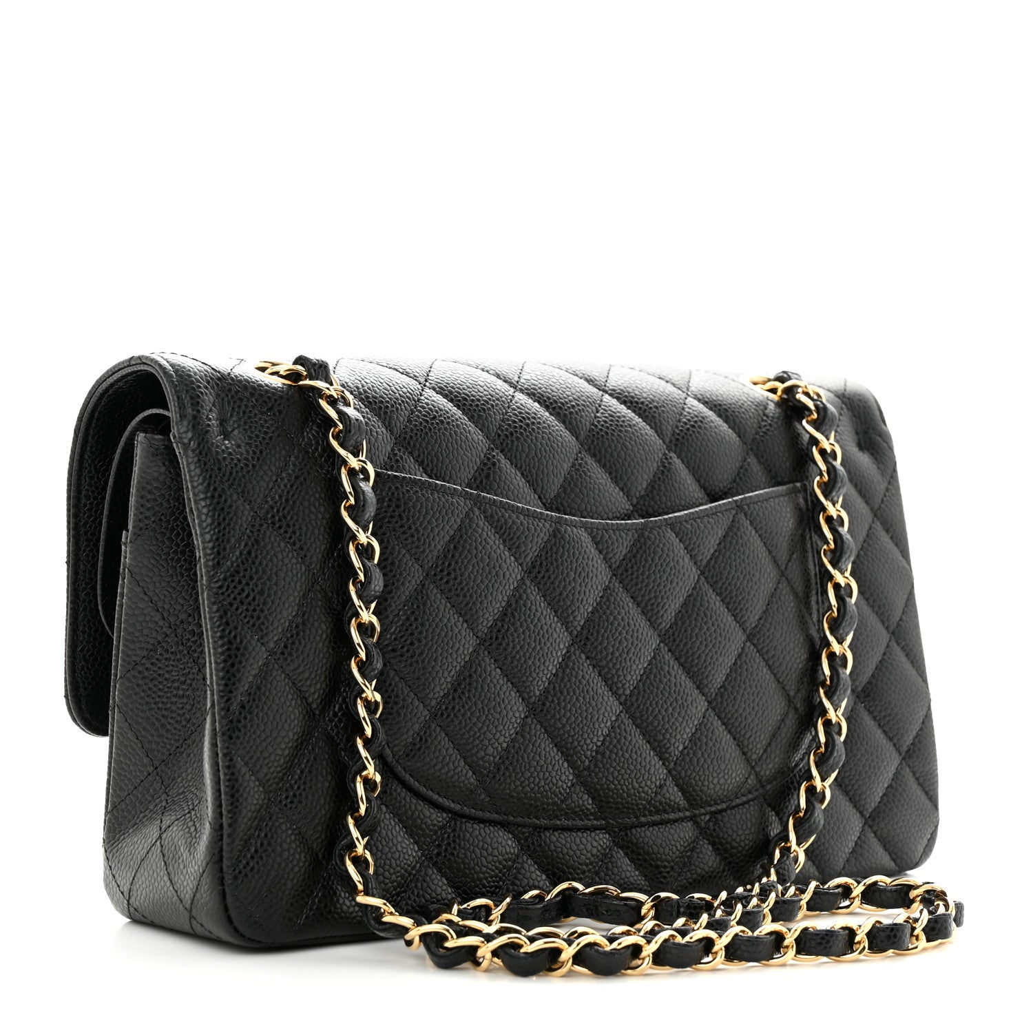 Chanel Caviar Quilted Medium Double Flap Black 3 of 11