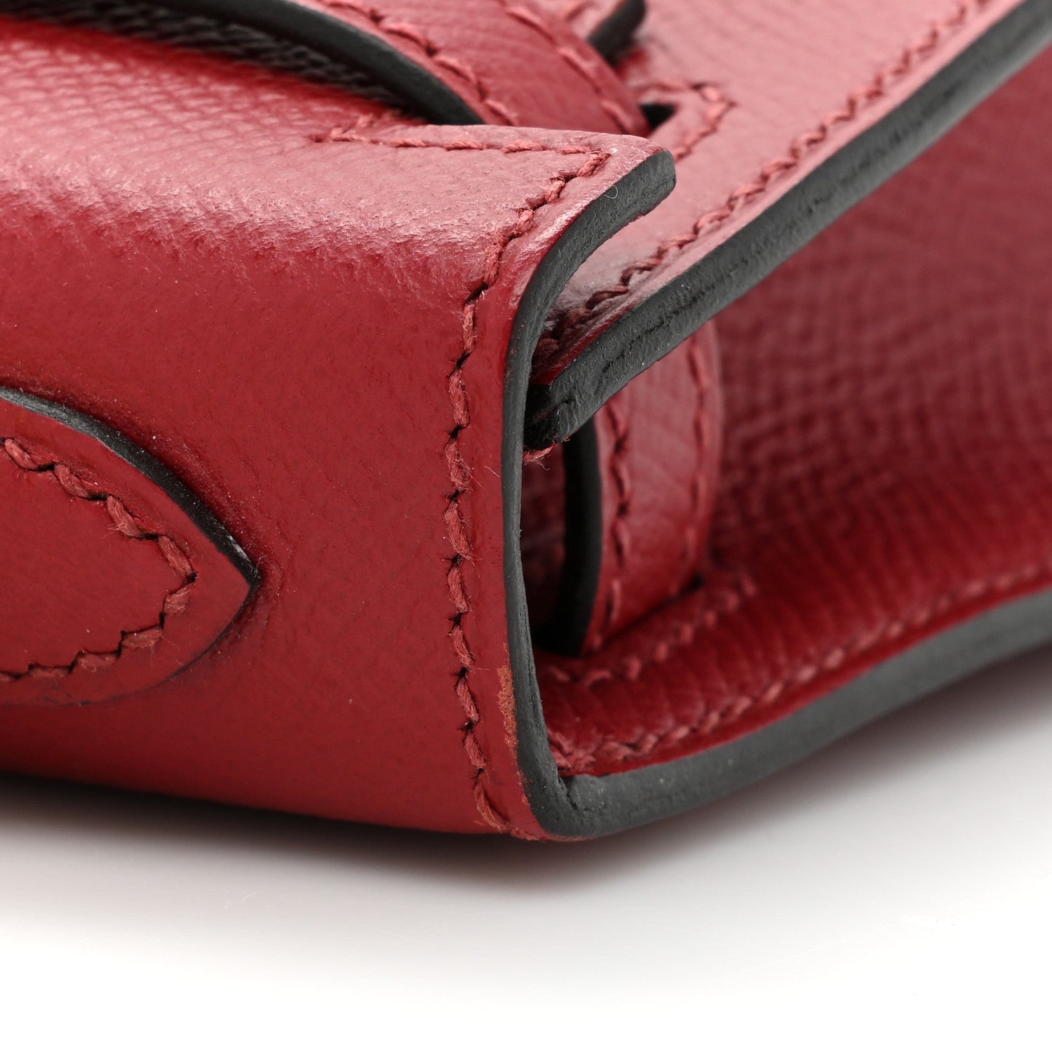 Hermes Epsom Mini Kelly Sellier 20 Rouge Grenat 11 of 13