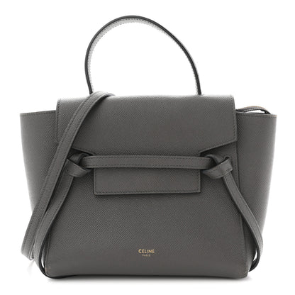 Celine Grained Calfskin Nano Belt Bag Grey 1 of 13