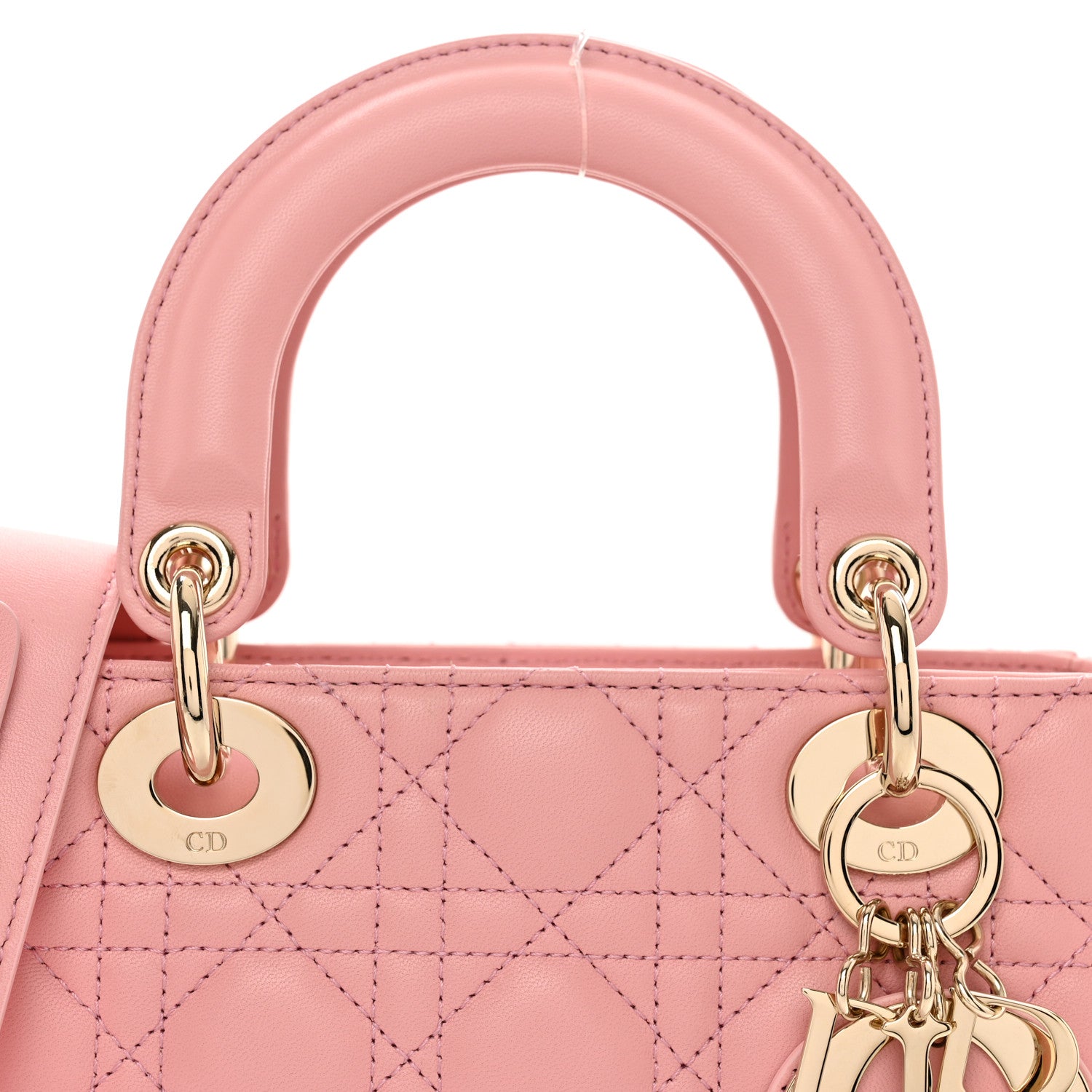 Christian Dior CHRISTIAN DIOR Lambskin Cannage Small My ABC Dior Lady Dior Pink 5 of 9