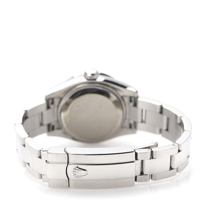 Rolex Stainless Steel Diamond Black Mother of Pearl 26mm Oyster Perpetual Datejust Watch 179384 4 of 7