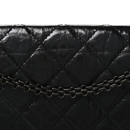 Chanel Glazed Aged Calfskin Quilted 2.55 Reissue 227 Flap So Black 8 of 10