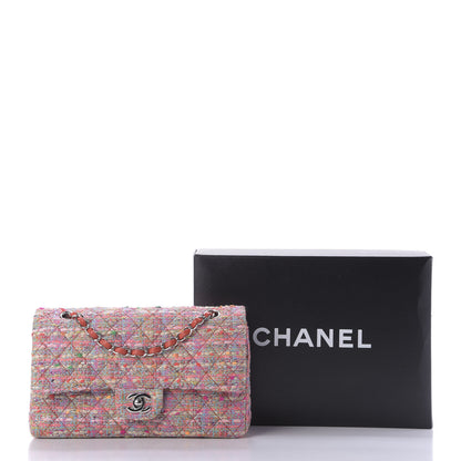 Chanel Tweed Quilted Medium Double Flap Multicolor 9 of 9