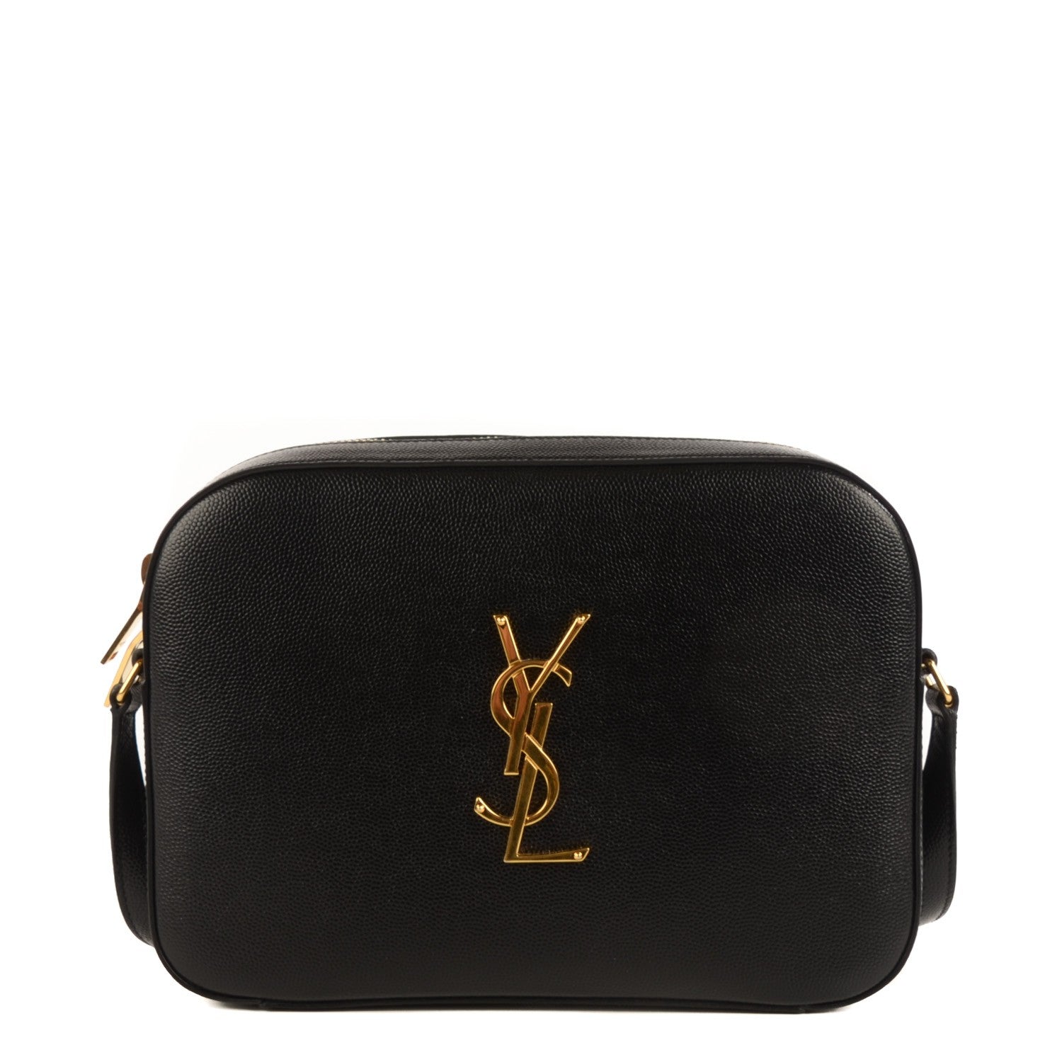 Saint Laurent Grain De Poudre Medium Classic Monogram Camera Bag Black 1 of 8