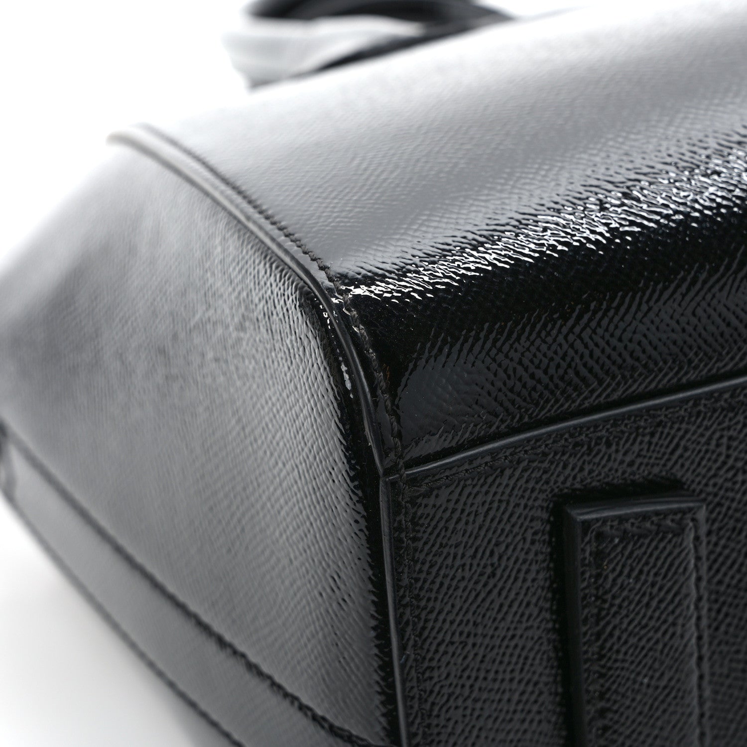 Givenchy Textured Patent Calfskin Small Antigona Black 10 of 11