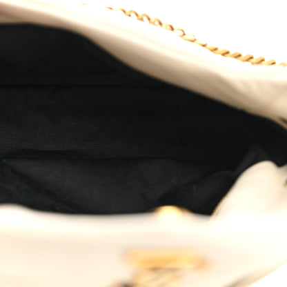 Saint Laurent Lambskin Quilted Small Loulou Puffer Monogram Chain Satchel Crema Soft 5 of 10